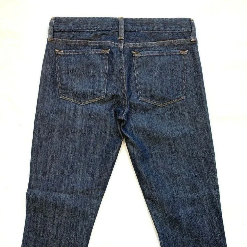 J Crew Toothpick Ankle Jeans Womens 26 (29x28) Skinny Stretch USA Dark Denim NEW